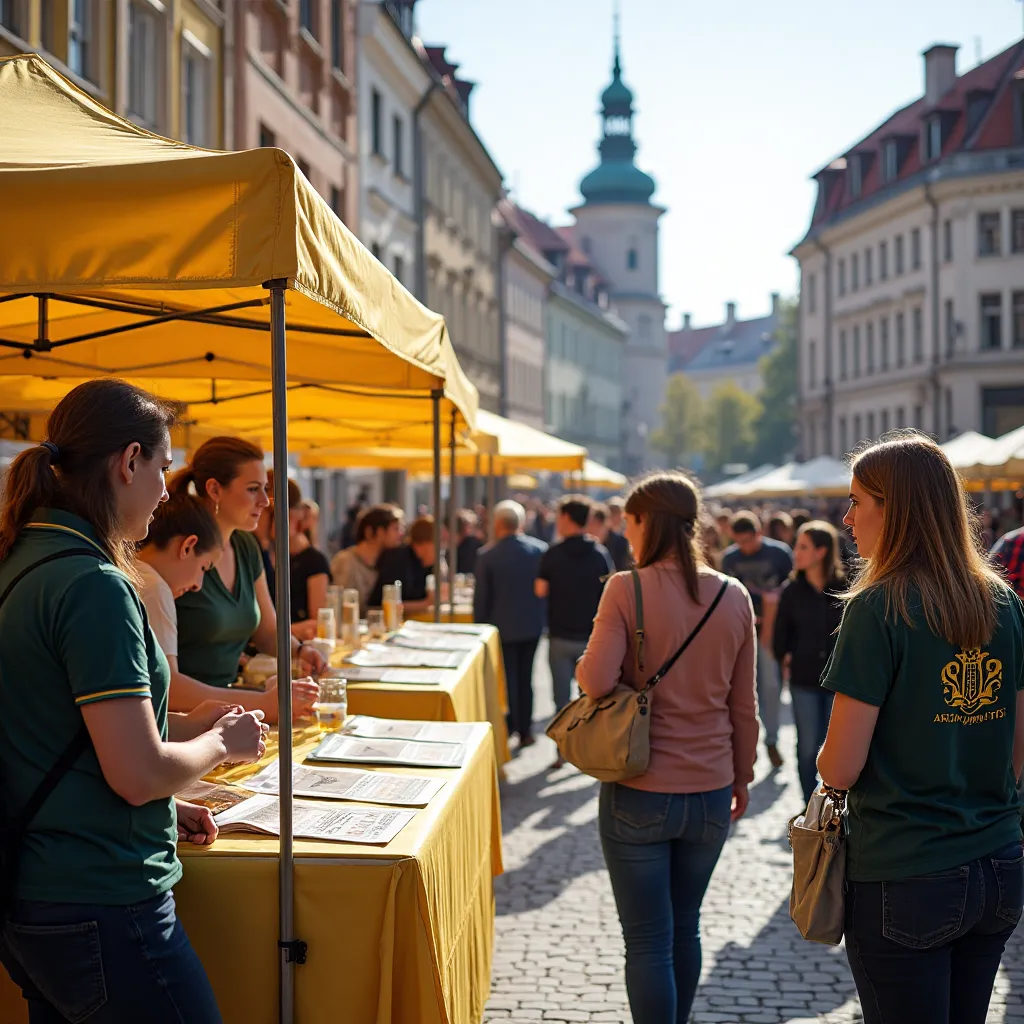 Tematyczna wystawa w restauracji z dopasowanymi ramami.